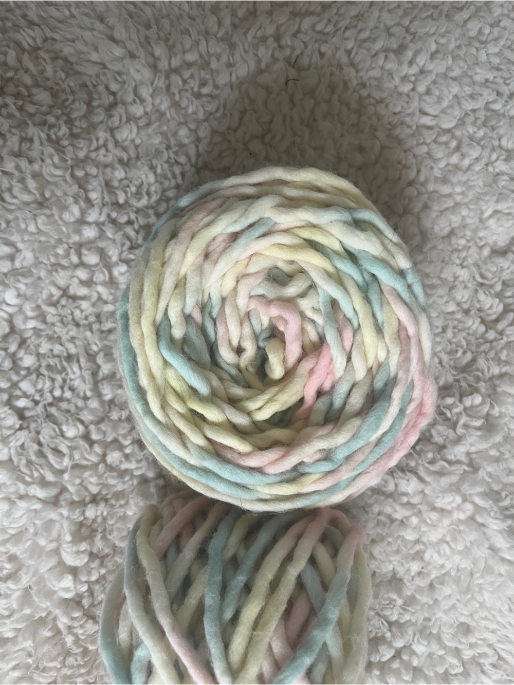 We are Knitters The Wool in Marshmallow Pastel Bulky Yarn - 2 Cake Bundle - Picture 4 of 5